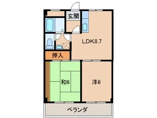 アネーロU【2階】の間取り