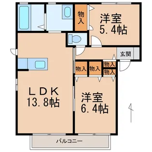 アン・セリジェⅡ【2階】の間取り