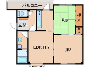 マンションニューハマⅡ【3階】の間取り