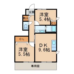 ディアス赤坂【1階】の間取り
