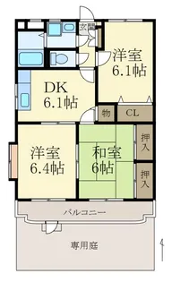メゾンローリエ【1階】の間取り