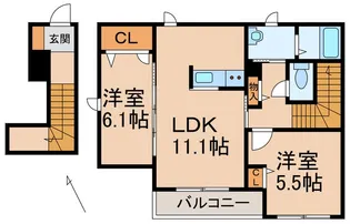 勝彩苑【2階】の間取り