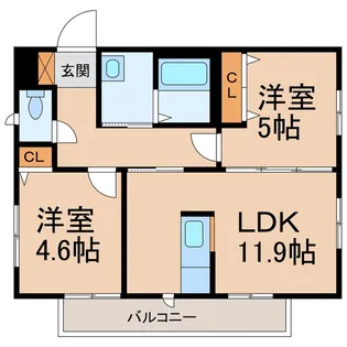 シャーメゾンソレイユ【2階】の間取り