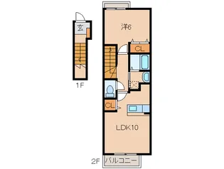 サンモール M【2階】の間取り