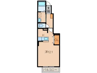 セレッソ・K・K【1階】の間取り