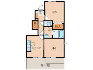 フレスコ・カンポ【1階】の間取り