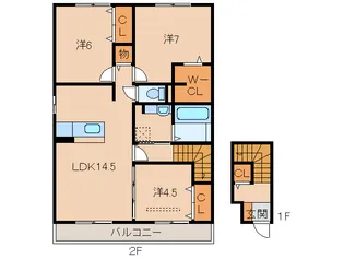 セジュール南方【2階】の間取り