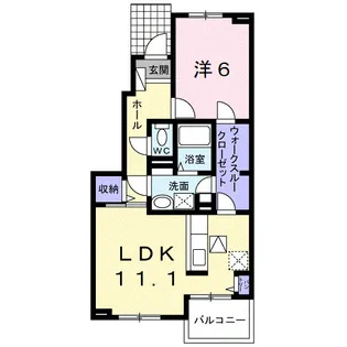 ソレイユ アビタシオン【1階】の間取り