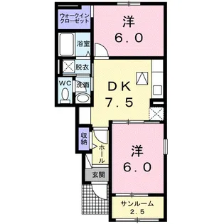 ヴェール Ⅱ【1階】の間取り