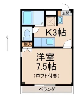 マンションニューハマⅢ B棟【3階】の間取り