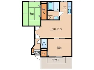 プロスペリテT【1階】の間取り