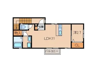 メゾンサンドー【2階】の間取り