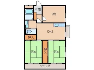 センチュリーハイツ和歌浦【1階】の間取り