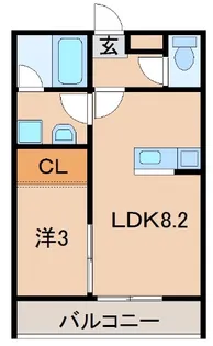 エクストリーム西小二里【2階】の間取り