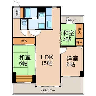 ビバリーヒル園部【2階】の間取り