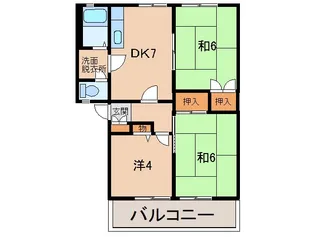 グリーンフル木ノ本【2階】の間取り