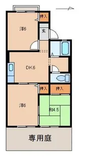 ハイツ彩光【1階】の間取り