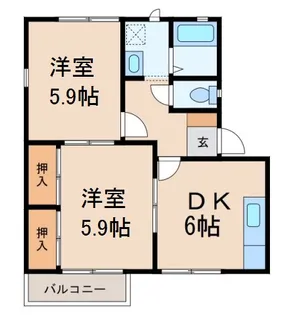 フレグランス栄【2階】の間取り