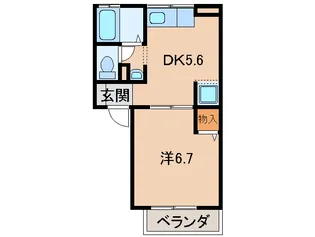 メルヴェーユ向【1階】の間取り