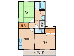 ハイカムール古屋【3階】の間取り