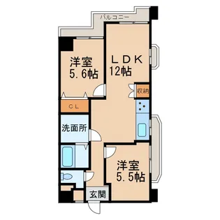 メゾンKITSUNEJIMA【3階】の間取り