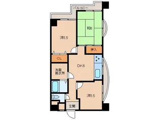 メゾンKITSUNEJIMA【2階】の間取り