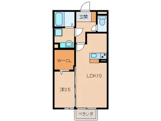 フィオーレ野崎【2階】の間取り