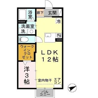 パインズコートⅡ【2階】の間取り