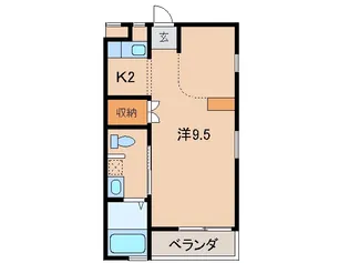 1Kの間取り画像