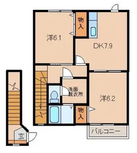 プレンティⅡ【2階】の間取り