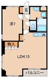 カサ・デ西かのだ【3階】の間取り
