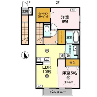 ルーチェ木ノ本【2階】の間取り