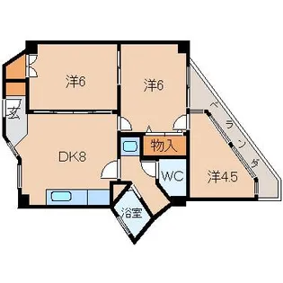 松島コーポ【1階】の間取り