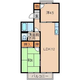 セジュールKOYA【2階】の間取り