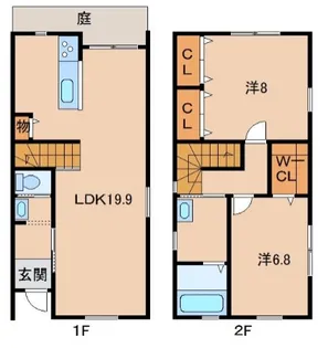 和歌山県和歌山市梶取【一戸建】の間取り