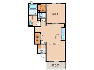 セレッソ・アンジュⅡ【1階】の間取り