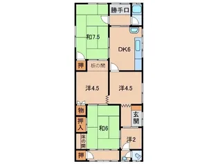 和歌山県和歌山市松江北7丁目【一戸建】の間取り