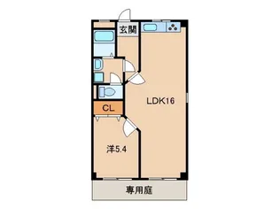 榎原ハイツ(1851)【1階】の間取り