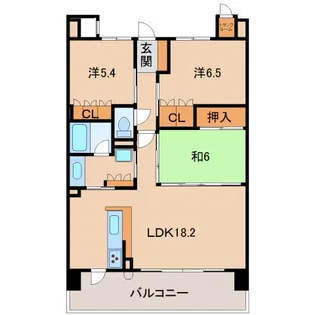 サーパス和歌山駅前【2階】の間取り