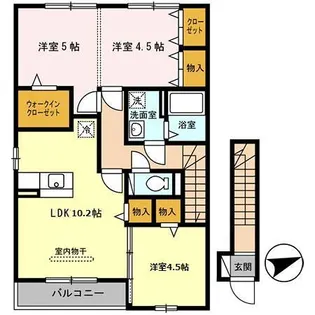 ルーチェモルト【2階】の間取り