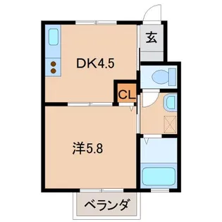 ロイヤルコート岡崎【1階】の間取り