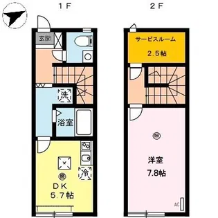 ル・フィオーレ Bの間取り