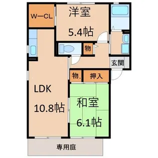 クインテット【1階】の間取り