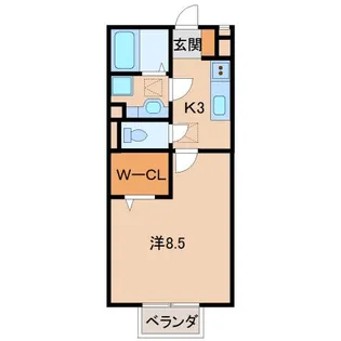 ビヤン リズム【1階】の間取り