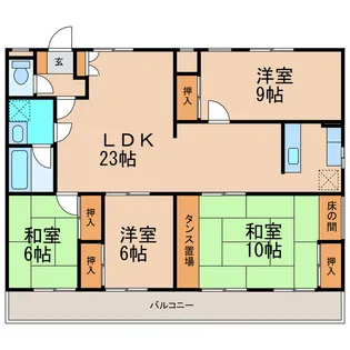 Nビル向陽館【1階】の間取り