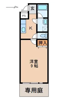 コート・ポラール【1階】の間取り