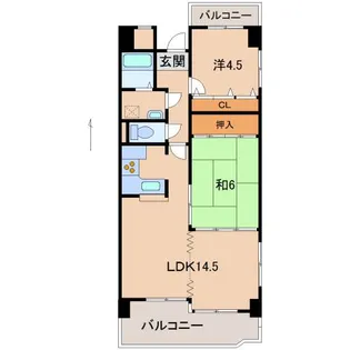 スカイヴィラ太田【6階】の間取り