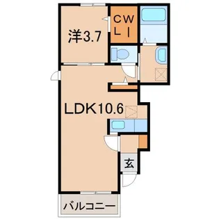 シャイン21 Ⅱ【1階】の間取り