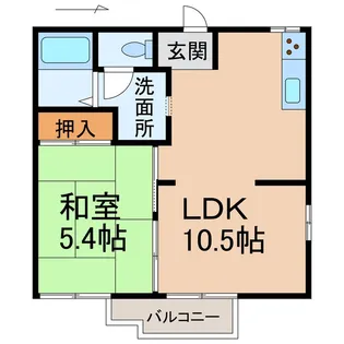 タウニィ酒井【2階】の間取り