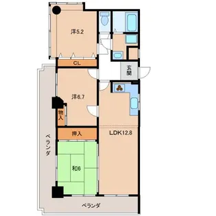 インペリアル吉礼駅前【2階】の間取り
